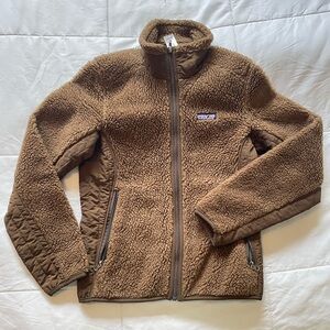 Brown Patagonia Teddy Fleece Jacket